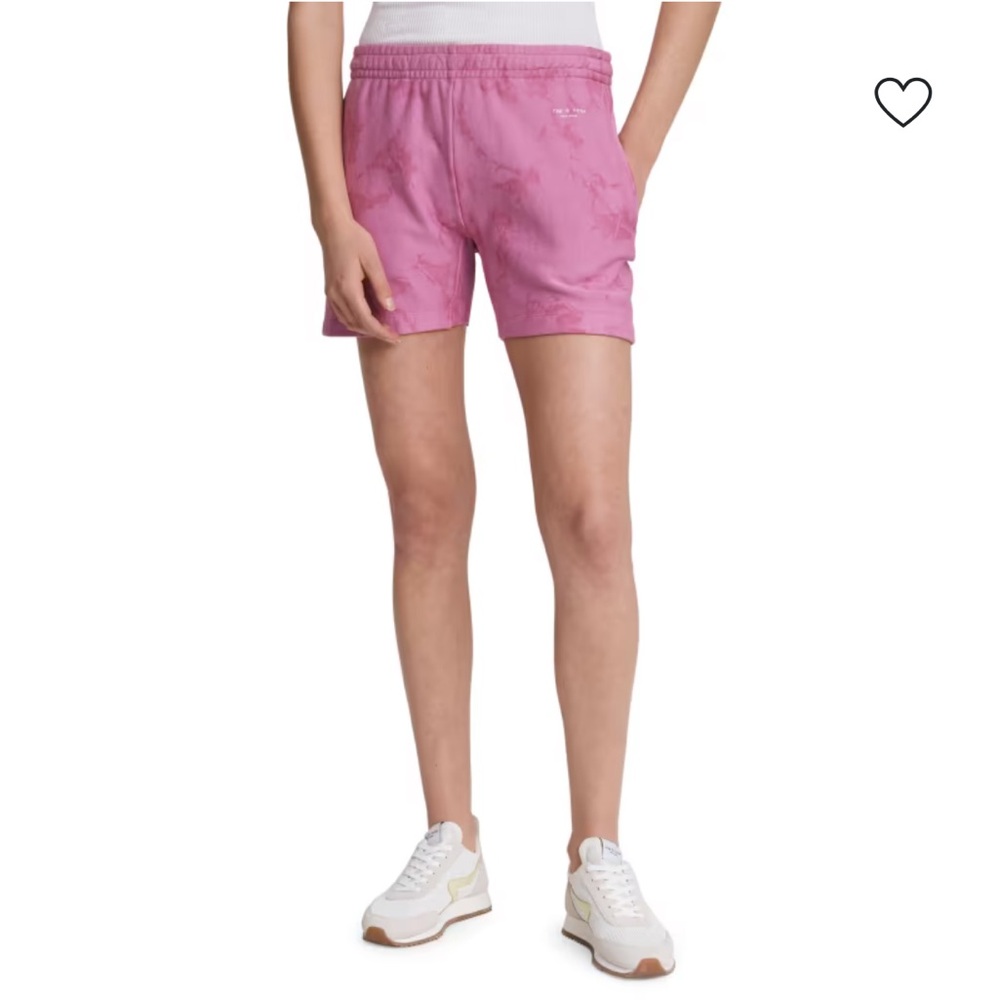 Rag & Bone City Pink Tie-Dye Sweatshorts 100% Organic Cotton Size S